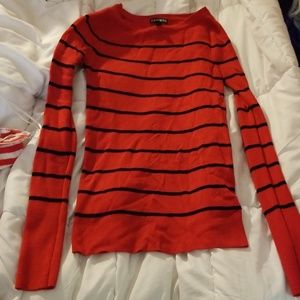 Express fitted crew neck sweater